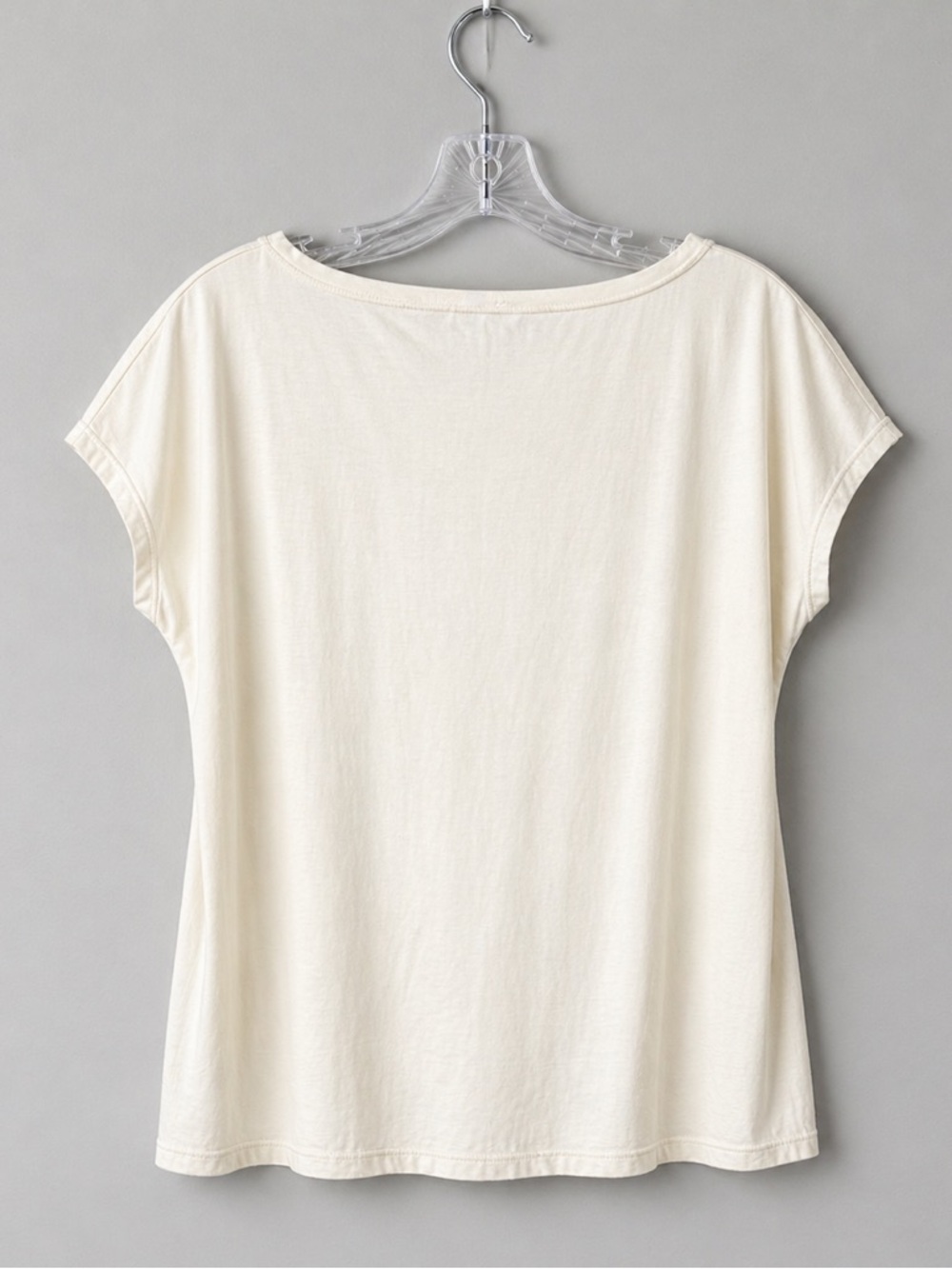 Lauren Ralph Lauren Embroidered Floral Tee Cream Short Sleeve Top - Picture 2 of 5